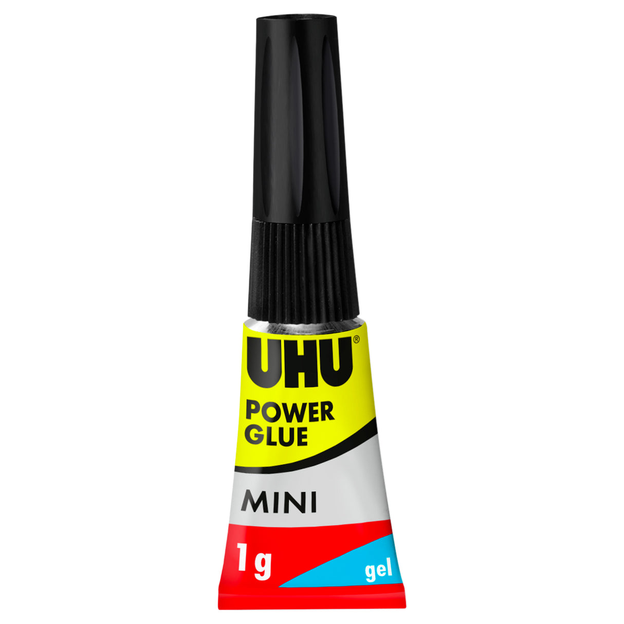 UHU Power glue minis gel - Colle instantanée ultra rapide et forte, ne coule pas, sans solvants, transparente, tubes 3x1g