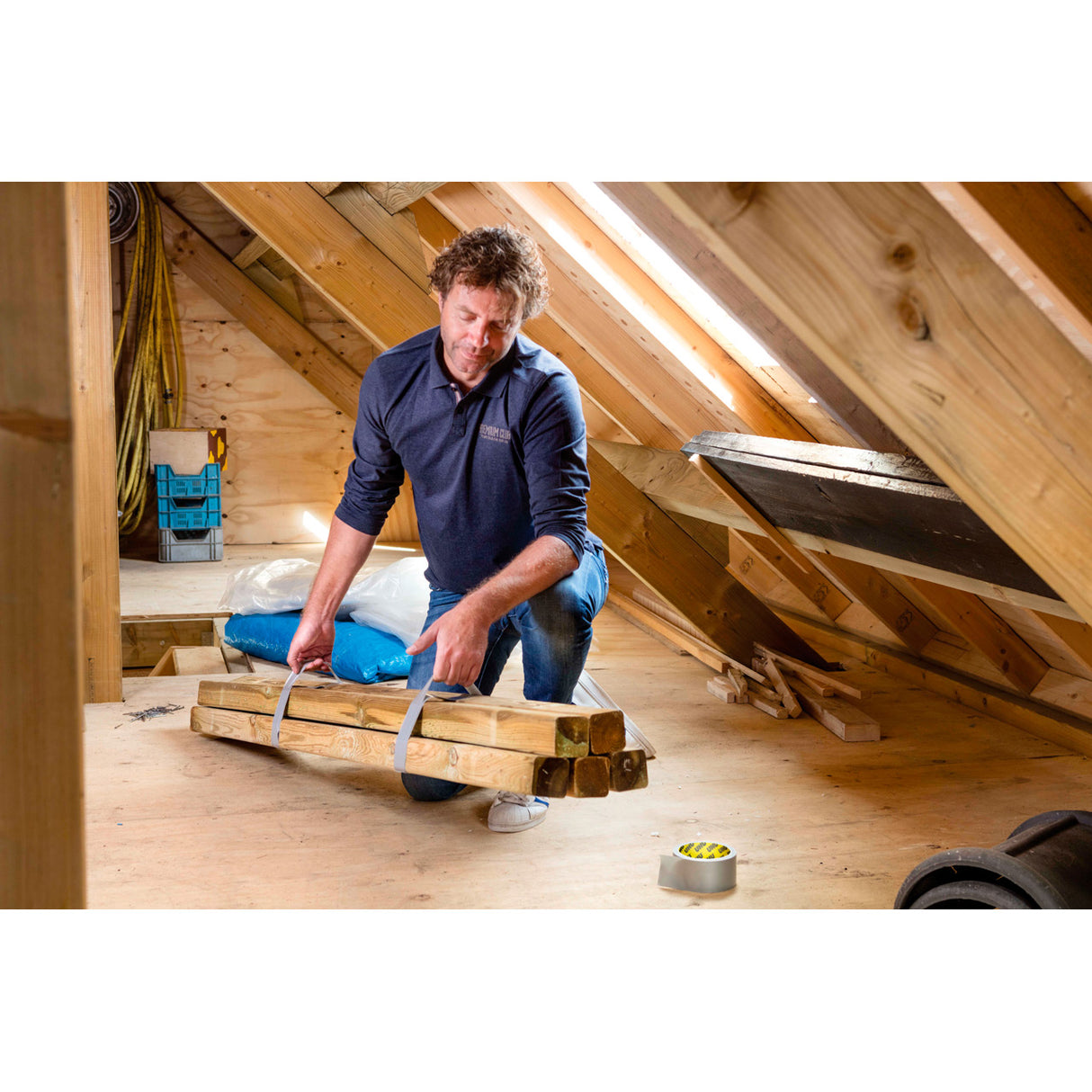 UHU Grizzly tape - Ruban adhésif toilé waterproof pour réparer, consolider, colmater, connecter, ultra fort et durable, gris, 10mx50mm