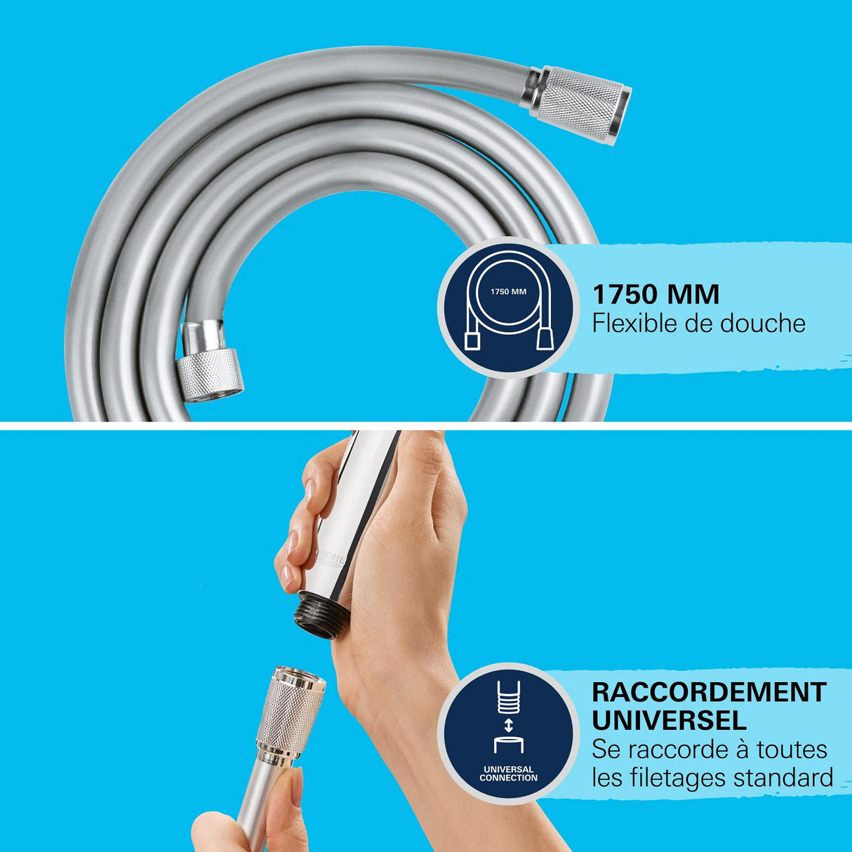 GROHE Flexible de douche 1,75m VitalioFlex Trend 28742002