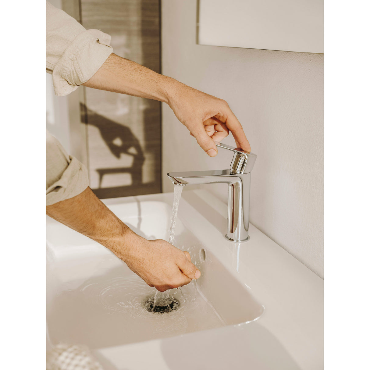 ROCA Mitigeur de lavabo taille S avec vidage Cala