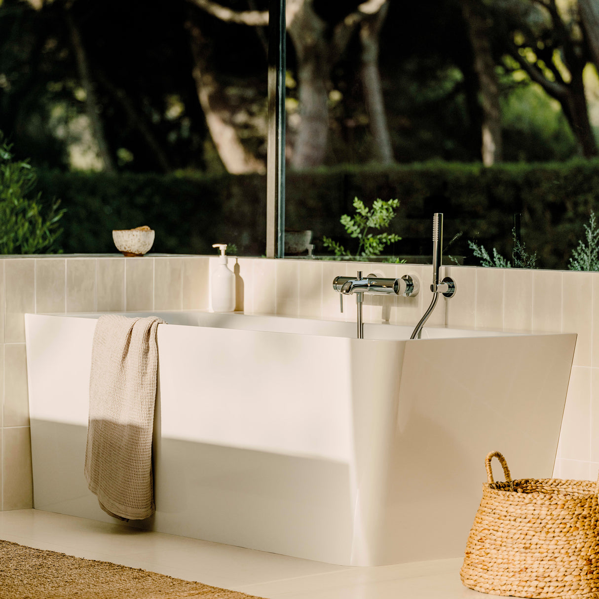 ROCA Mitigeur de bain-douche mural avec inverseur automatique Ona