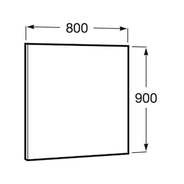 ROCA Miroir rectangulaire Horizontal/Vertical Luna