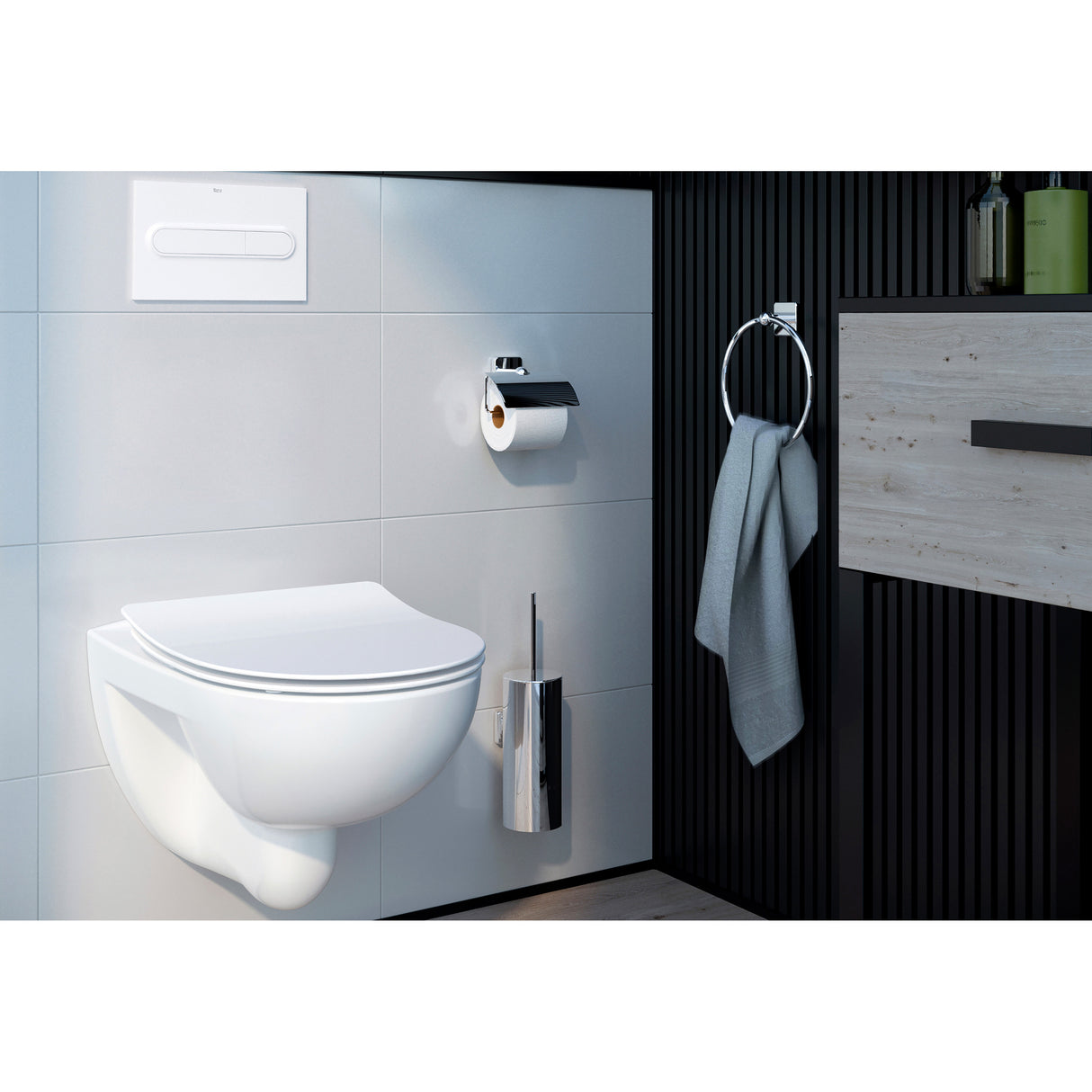 ROCA Pack WC suspendue Victoria avec abattant frein de chute Silencio