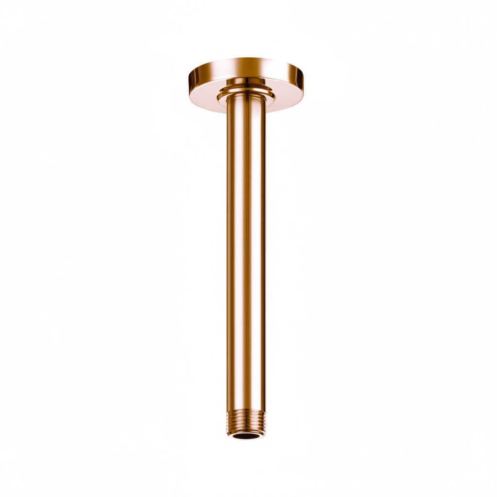 Grohe bras de douche plafond couleur or, accessoire plomberie brillant