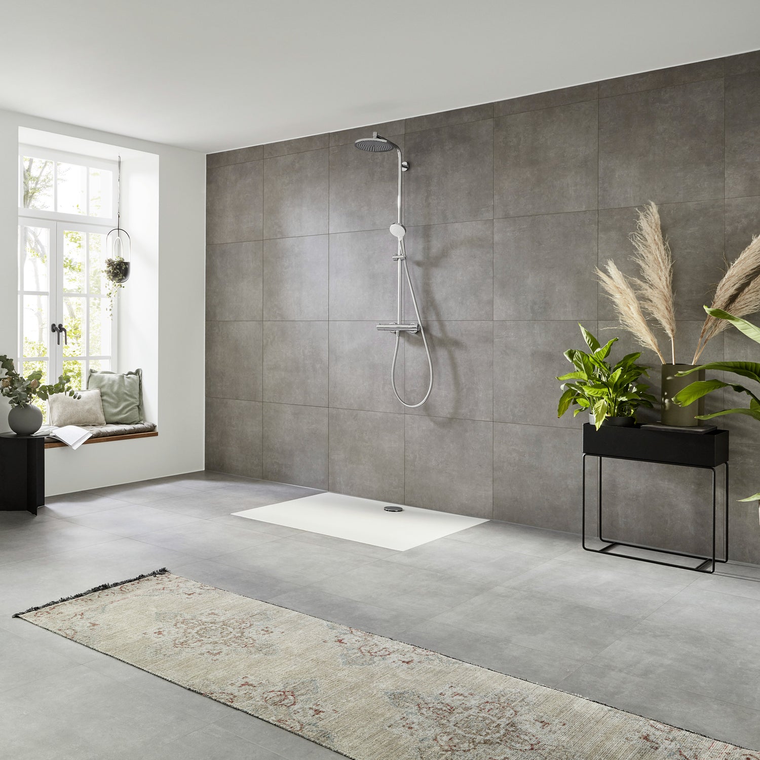 HANSGROHE Colonne de douche 240 1 jet Crometta EcoSmart avec mitigeur thermostatique 27268000