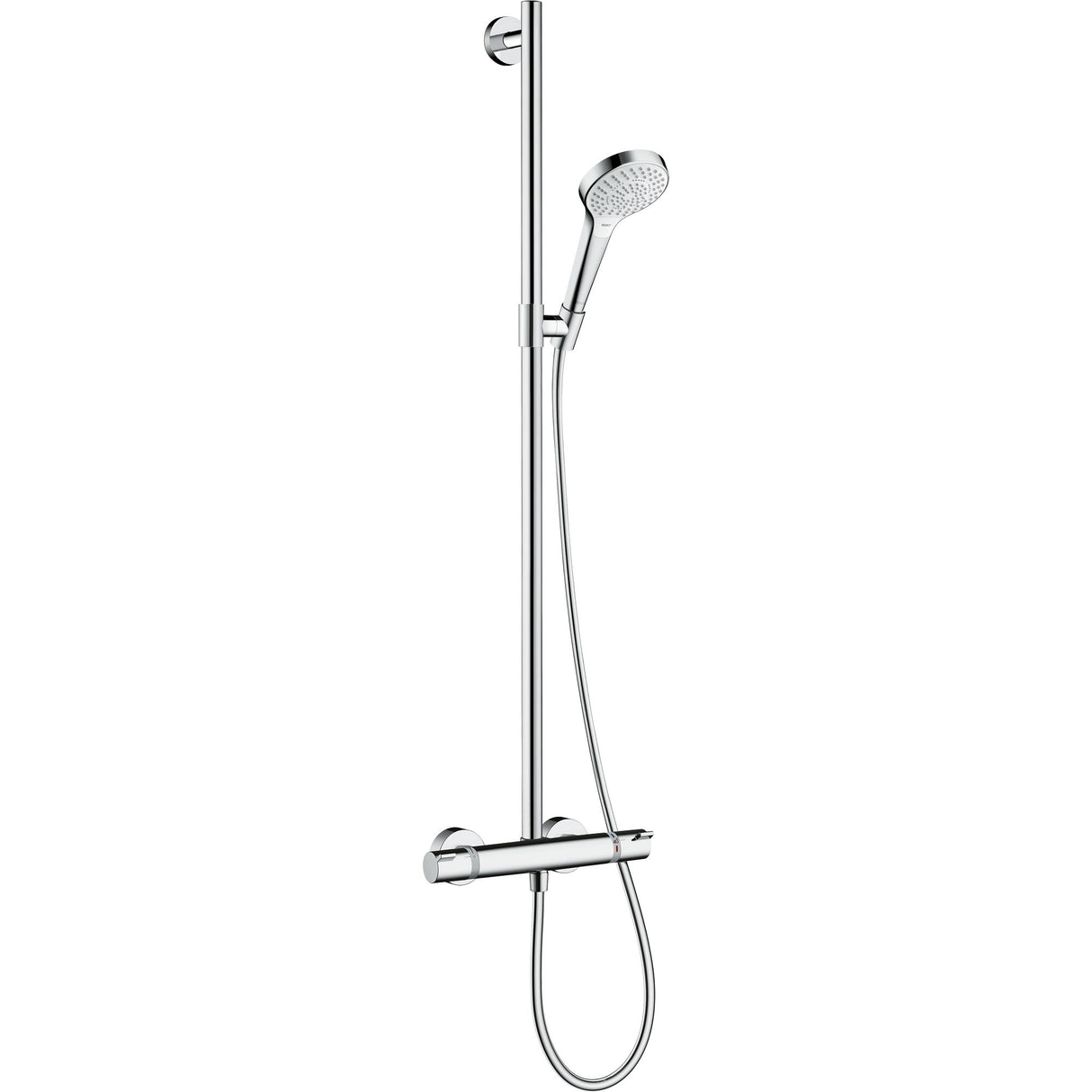 HANSGROHE Set de douche 3 jets Croma Select SemiPipe Multi avec mitigeur thermostatique Ecostat Comfort 27247400