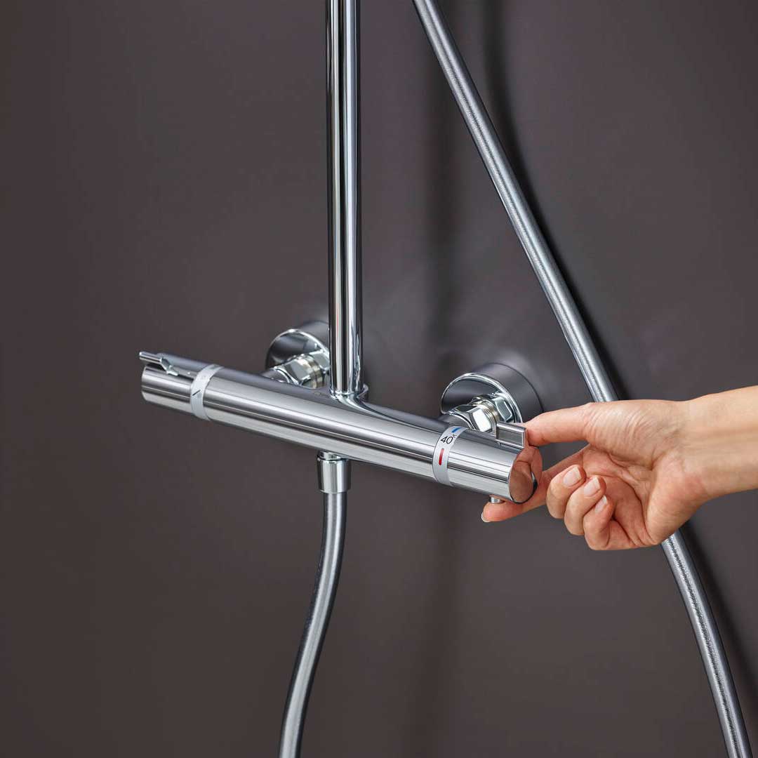 HANSGROHE Colonne de douche 280 1 jet Croma EcoSmart avec mitigeur thermostatique 26794000