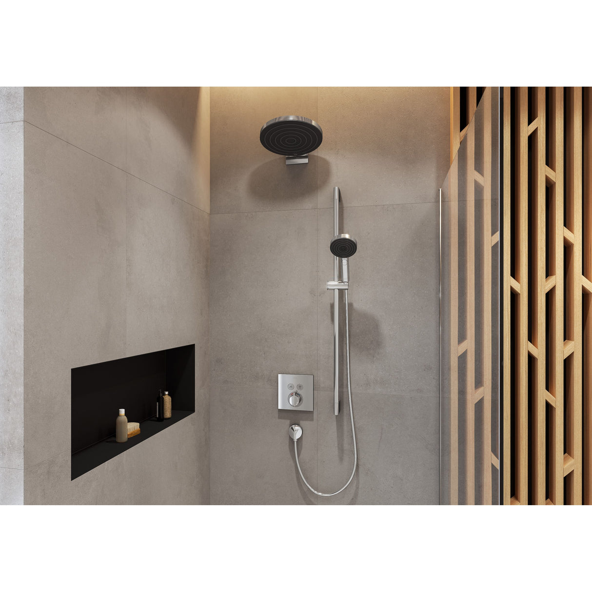 HANSGROHE Set de finition pour mitigeur thermostatique ShowerSelect encastré 15763000