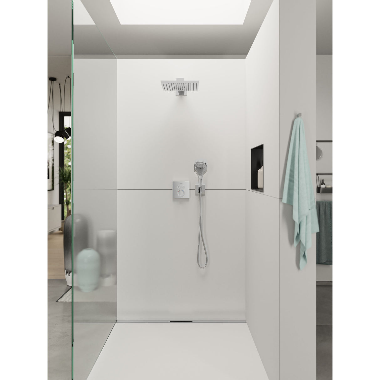 HANSGROHE Set de finition pour mitigeur thermostatique ShowerSelect encastré 15763000