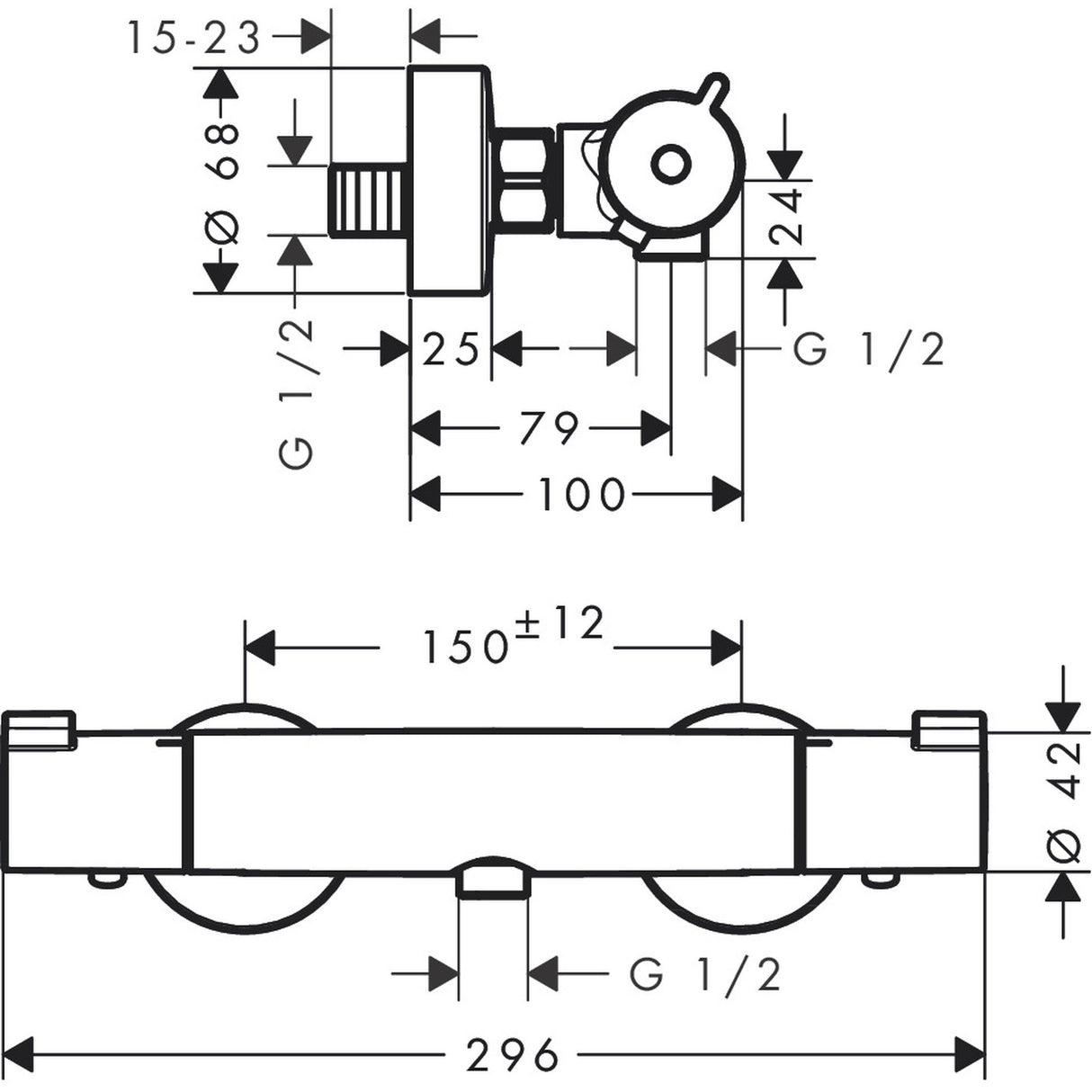 HANSGROHE Mitigeur de douche Ecostat 1001 CL 13211000