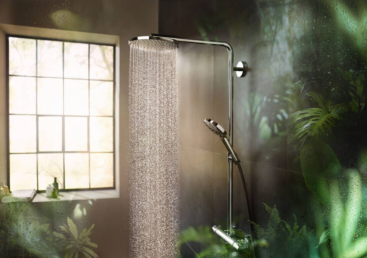 HANSGROHE Colonne de douche 240 1 jet Raindance Select S PowderRain avec mitigeur thermostatique 27633000