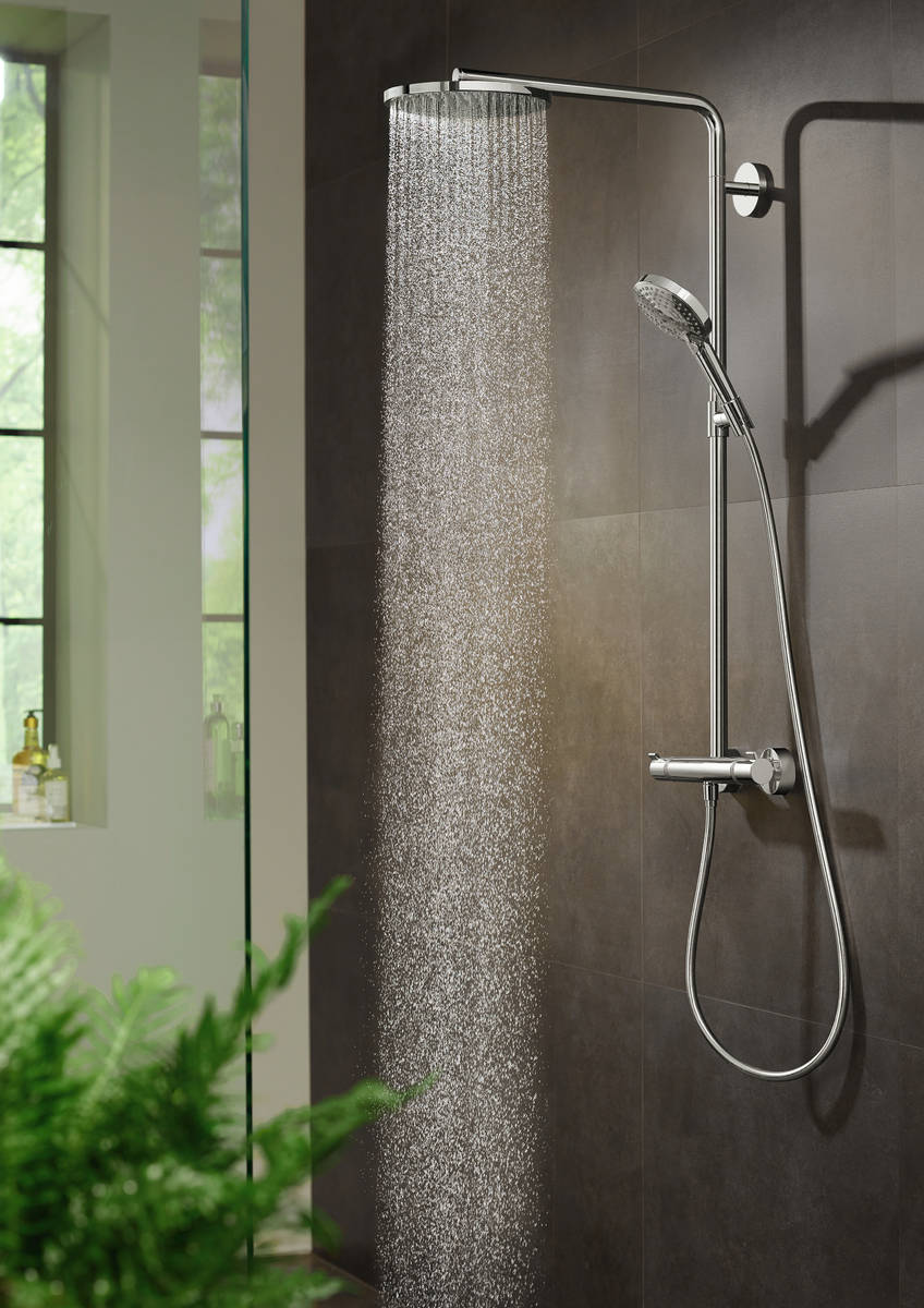 HANSGROHE Colonne de douche 240 1 jet Raindance Select S PowderRain avec mitigeur thermostatique 27633000