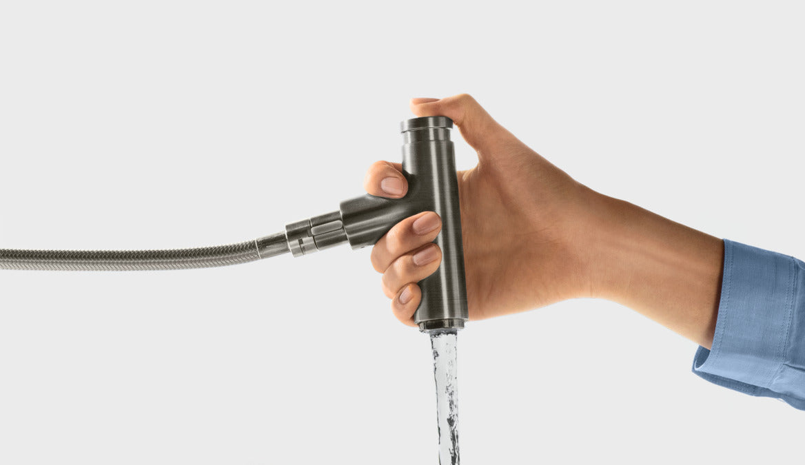 HANSGROHE Mitigeur de cuisine 320 2 jets Metris Select M71 avec douchette extractible 73820000