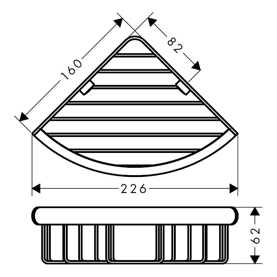 HANSGROHE Porte savon panier d'angle Logis 41710000