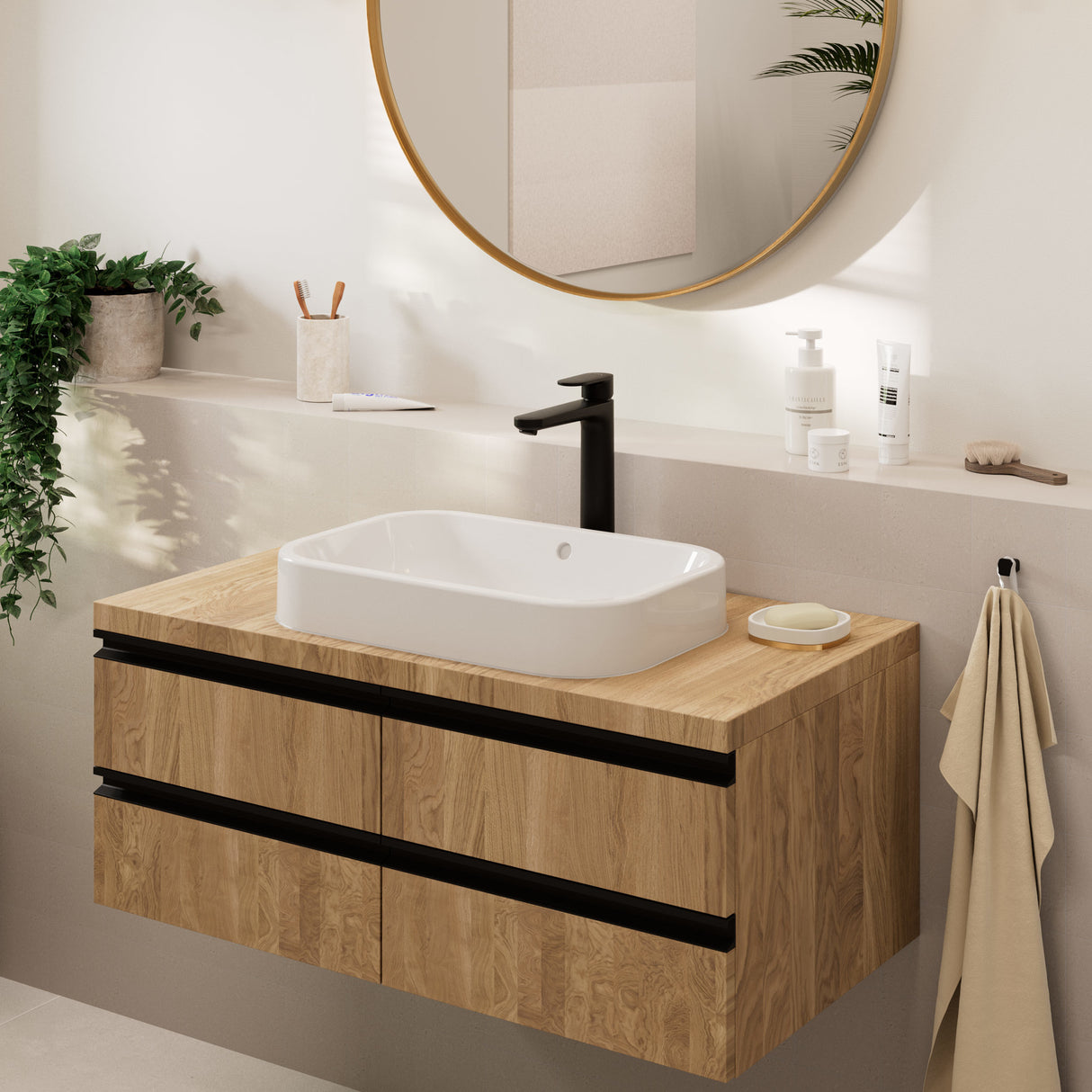 HANSGROHE Mitigeur de lavabo Vernis Blend 190 sans tirette ni vidage 71582670