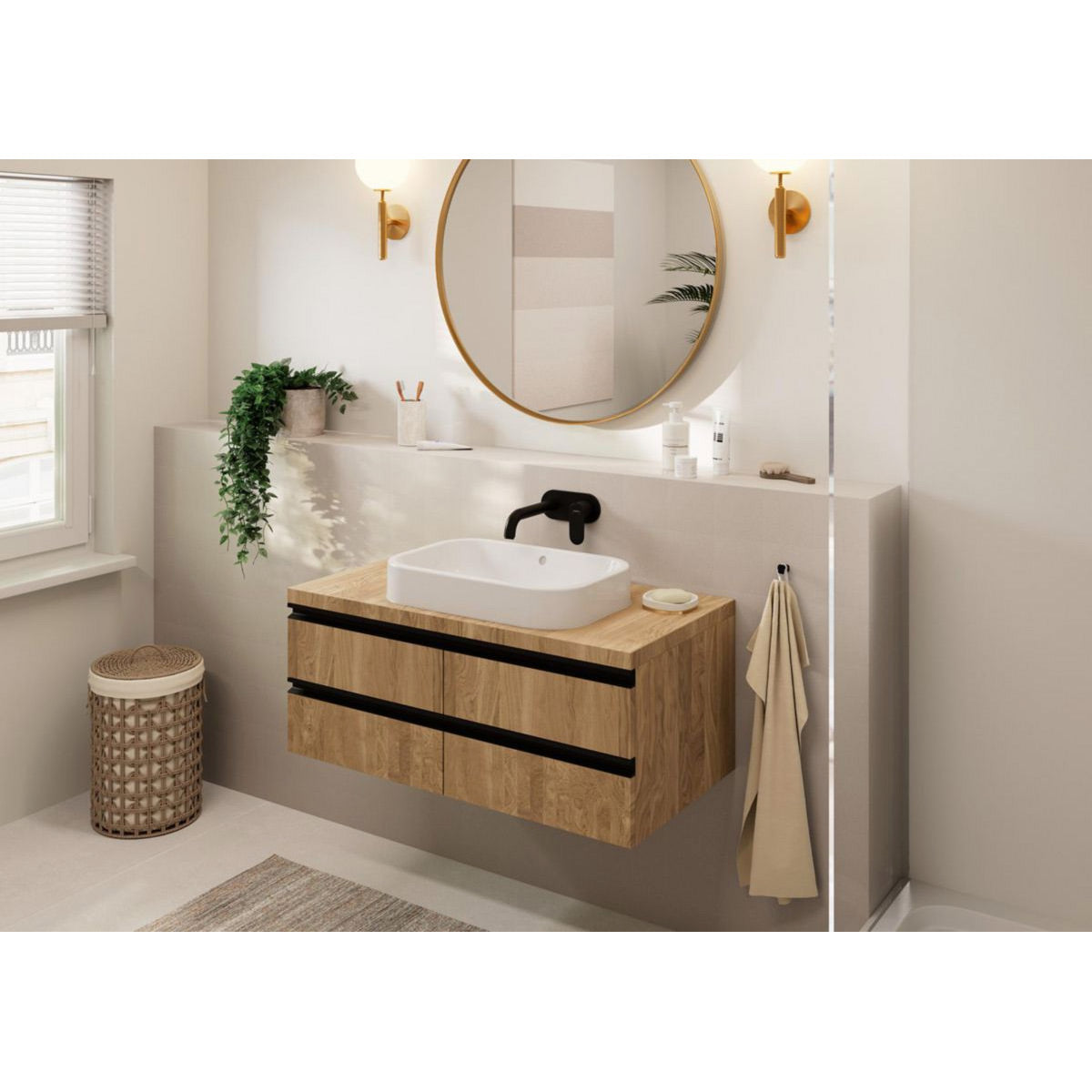 HANSGROHE Mitigeur de lavabo encastré mural Vernis Blend