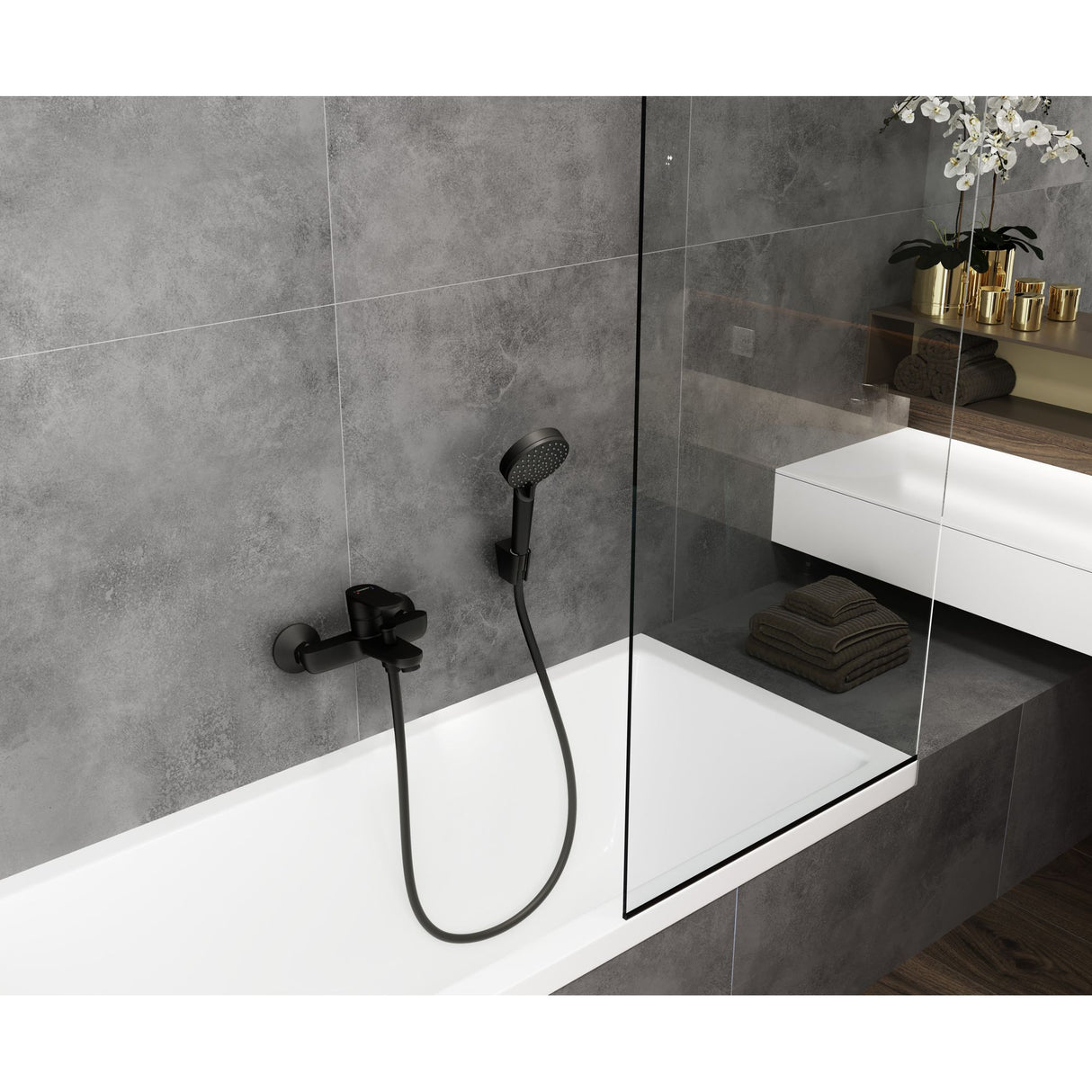 HANSGROHE Mitigeur de bain-douche mural Vernis Blend