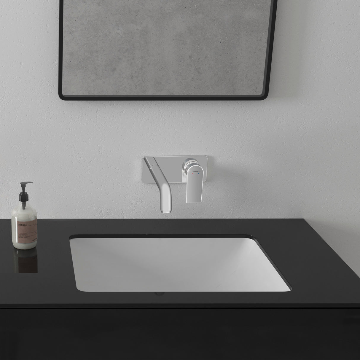 HANSGROHE Mitigeur de lavabo encastré mural Vernis Shape