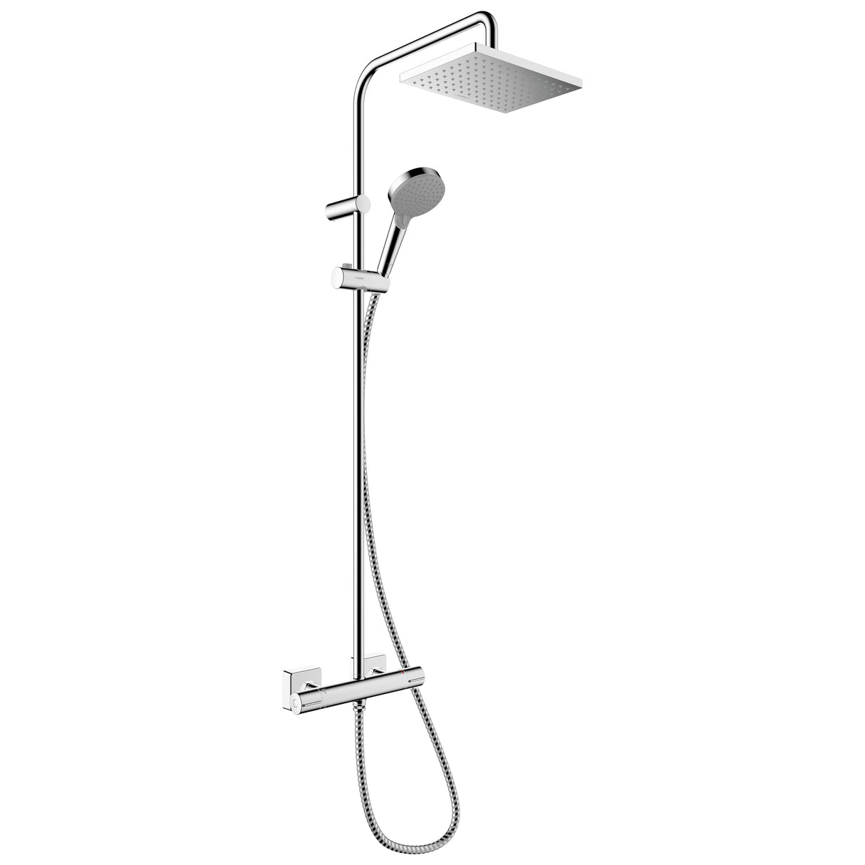 HANSGROHE Colonne de douche 230 1 jet EcoSmart avec mitigeur thermostatique de douche Vernis Shape 26097000