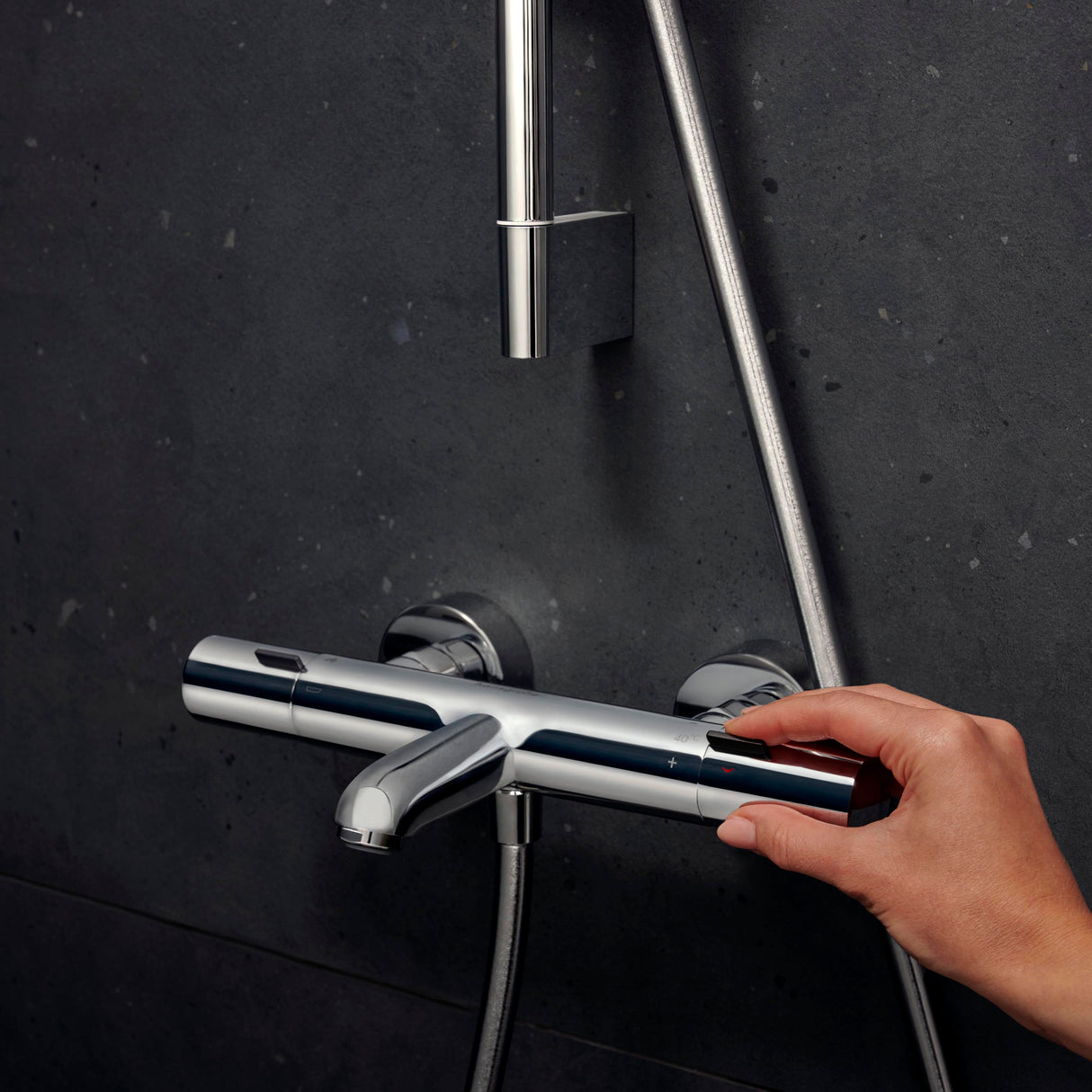 HANSGROHE Mitigeur de bain-douche Ecostat Fine C3