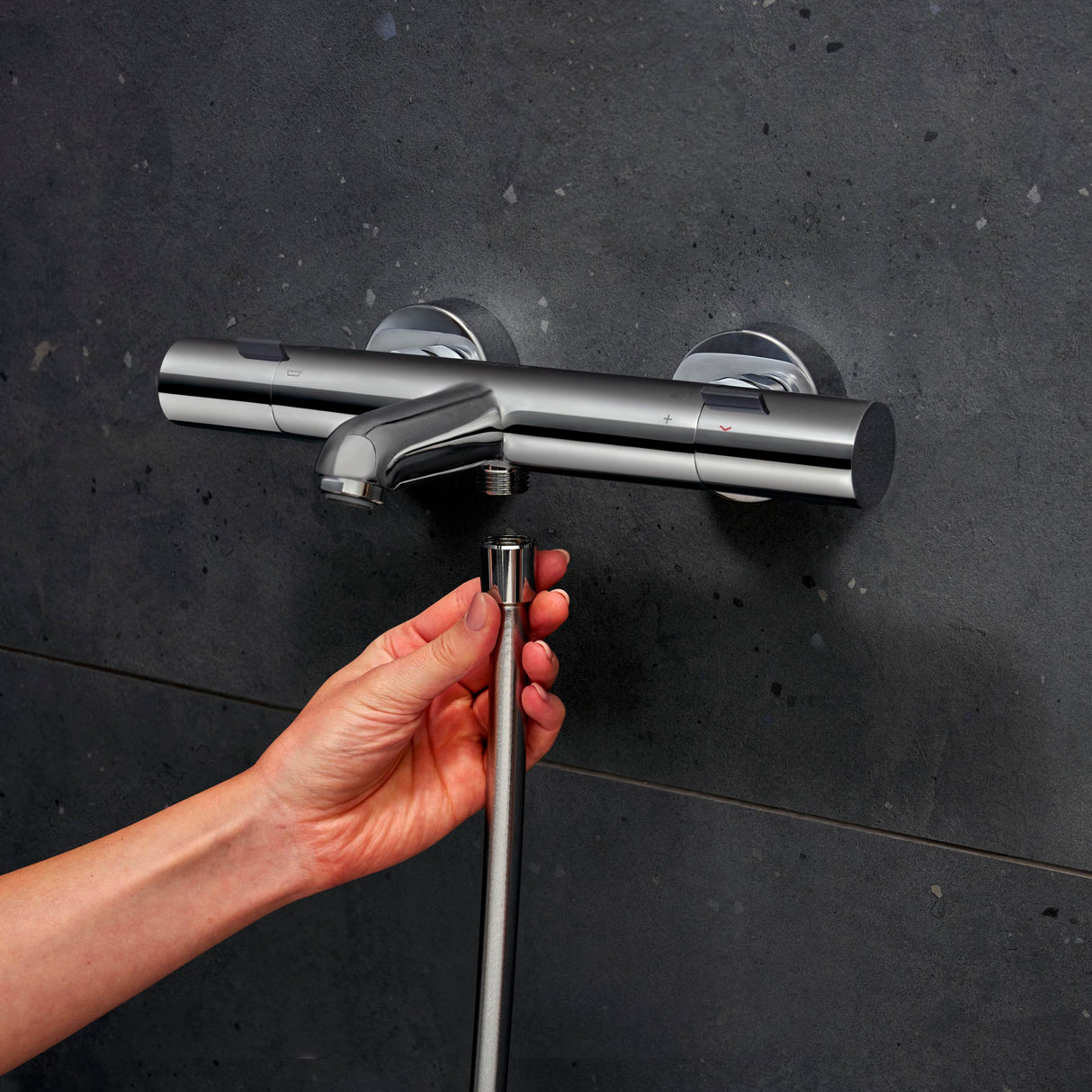 HANSGROHE Mitigeur de bain-douche Ecostat Fine C3