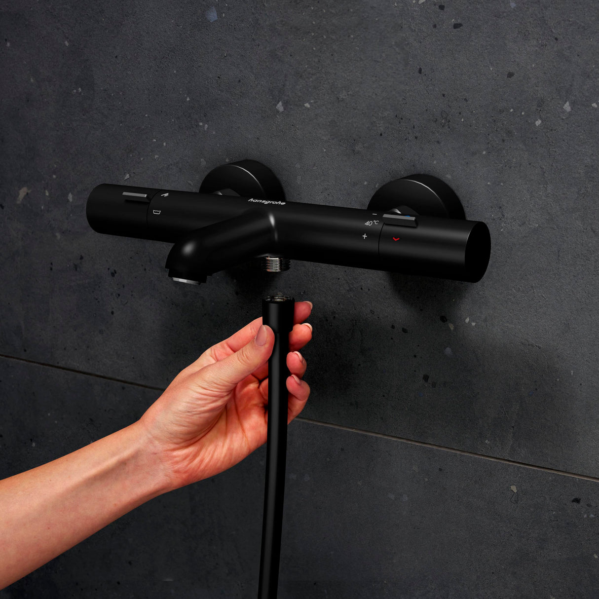 HANSGROHE Mitigeur de bain-douche Ecostat Fine C3