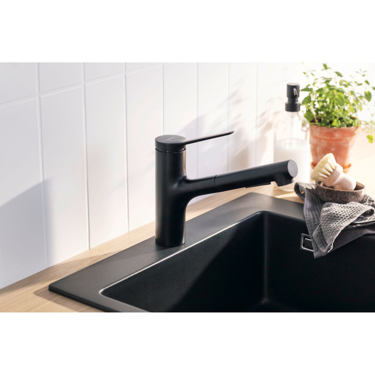 HANSGROHE Mitigeur de cuisine 150 2 jets Zesis avec douchette extractible
