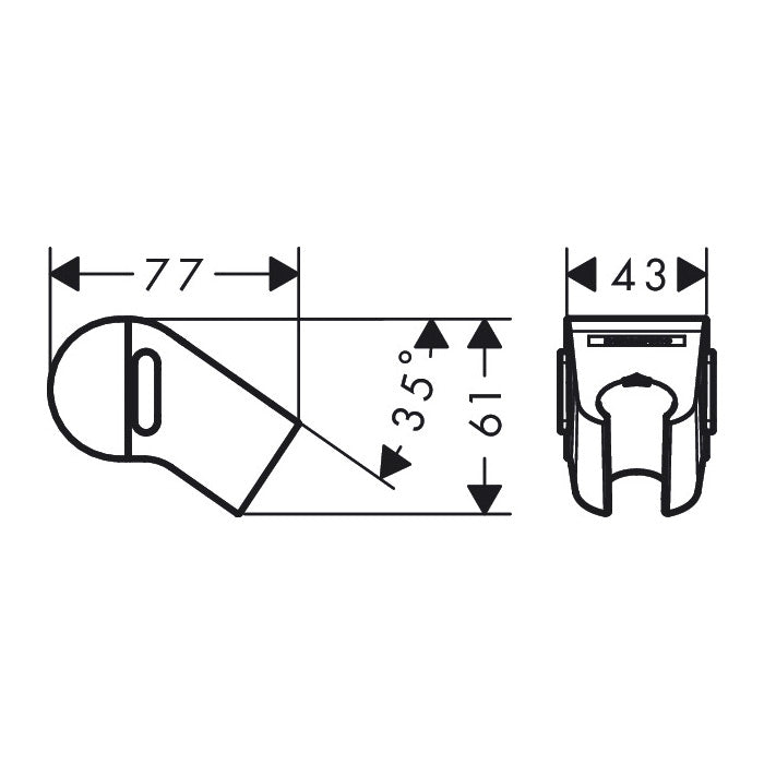 HANSGROHE Curseur réglable WallStoris 27917670