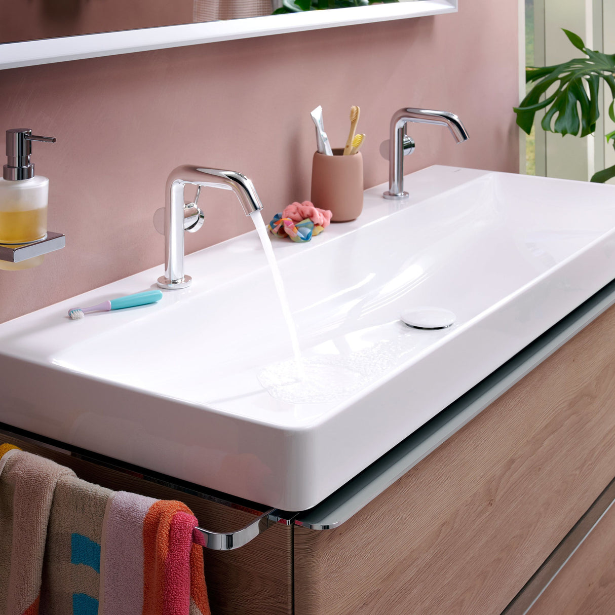 HANSGROHE Mitigeur de lavabo 110 Tecturis S Fine Coolstart avec vidage push-open