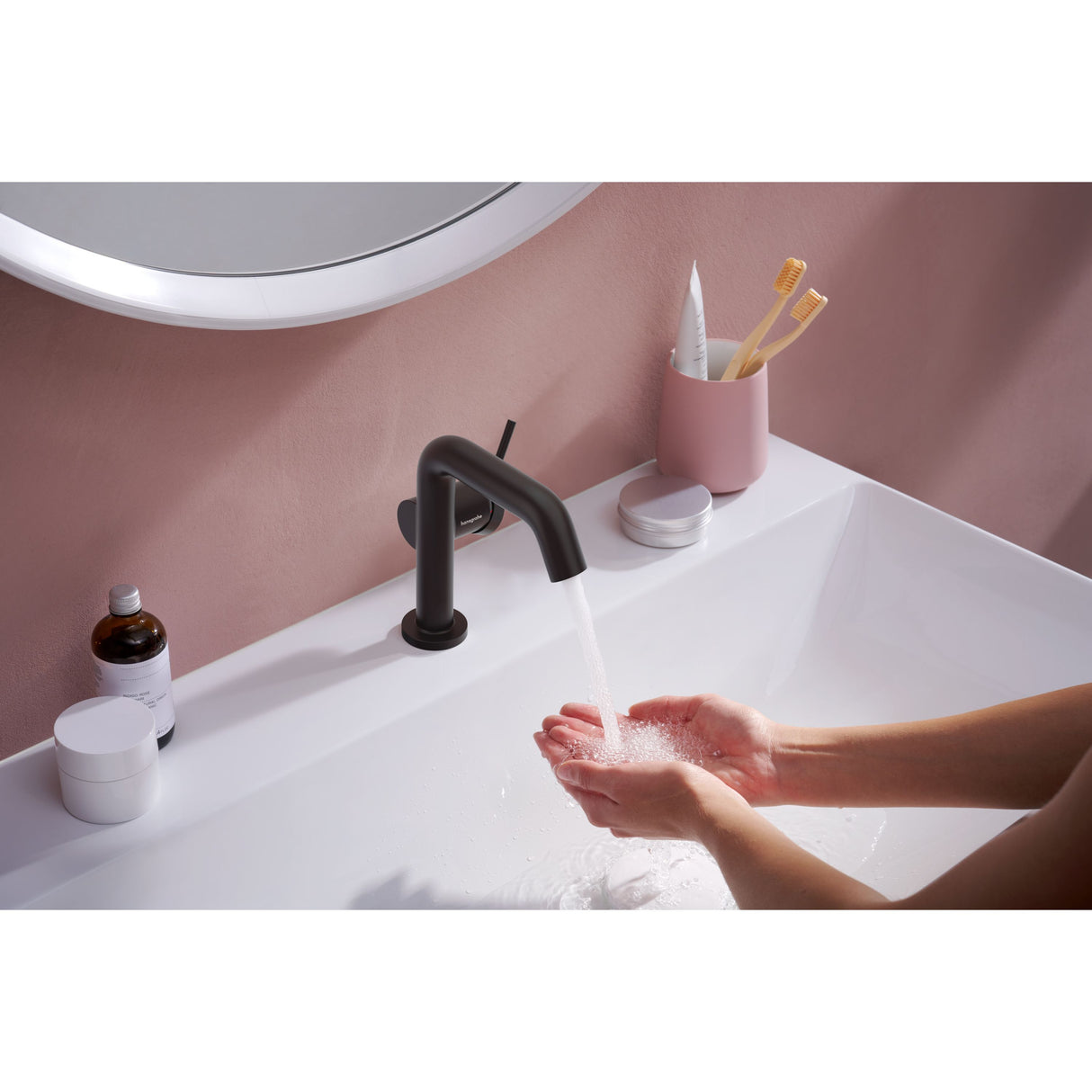HANSGROHE Mitigeur de lavabo 110 Tecturis S Fine Coolstart avec vidage push-open