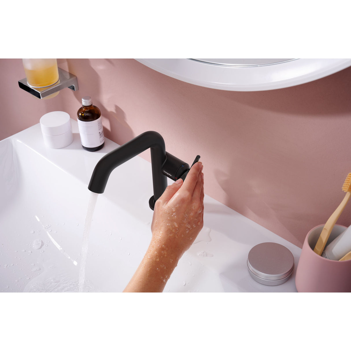 HANSGROHE Mitigeur de lavabo 110 Tecturis S Fine Coolstart avec vidage push-open