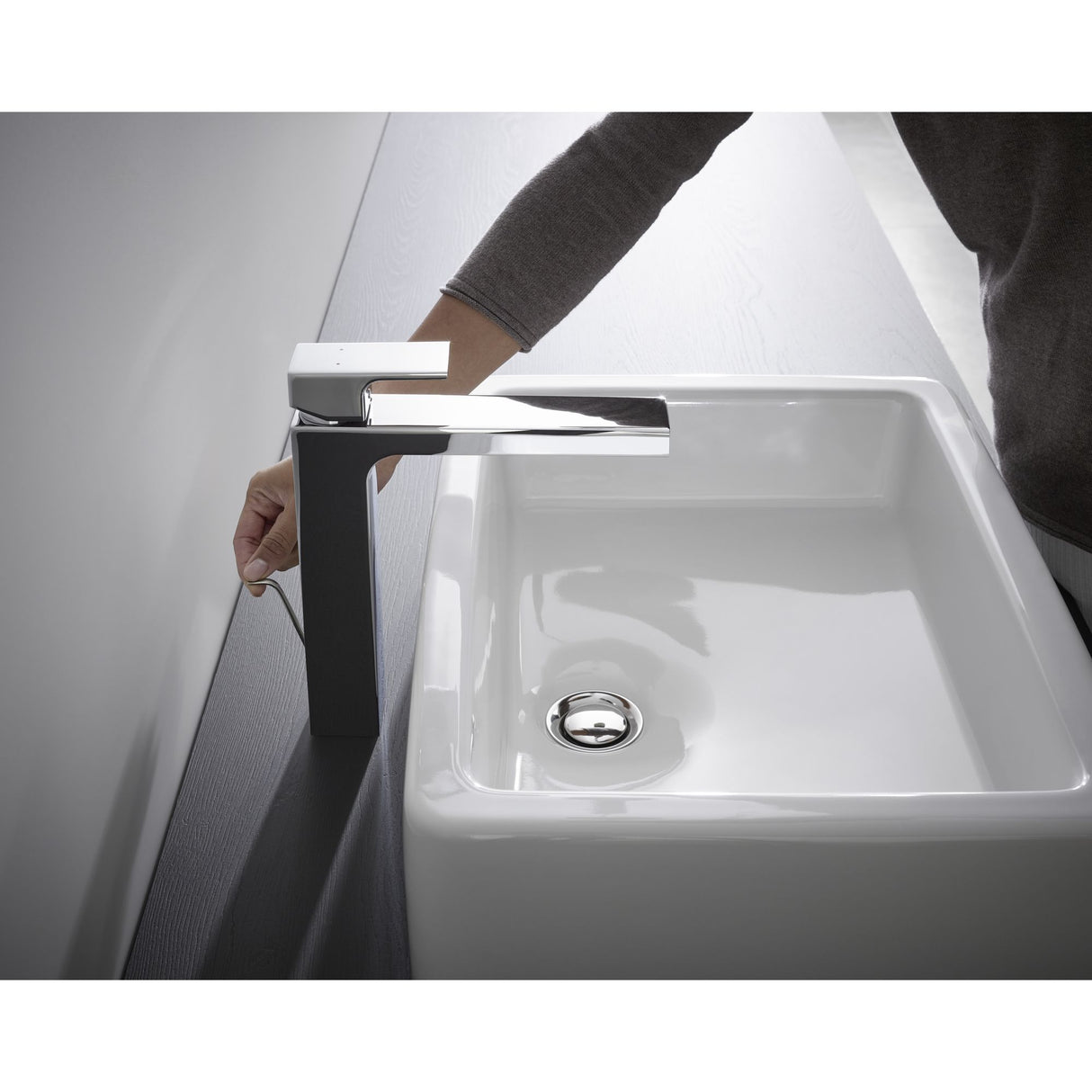 HANSGROHE Mitigeur de lavabo 190 Vernis Shape avec tirette et vidage 71590000