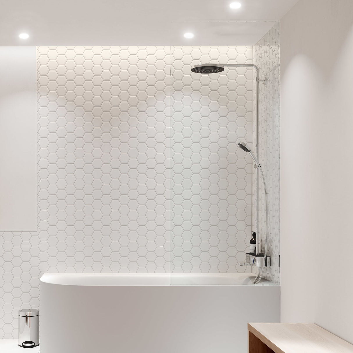 HANSGROHE Colonne de douche 260 1 jet Pulsify S avec mitigeur thermostatique de baignoire ShowerTablet Select 400 24230000