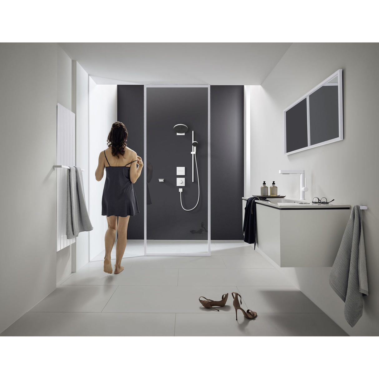 HANSGROHE Set de douche 105 3 jets Pulsify Select S Relaxation avec barre 96 cm et flexible 24170700