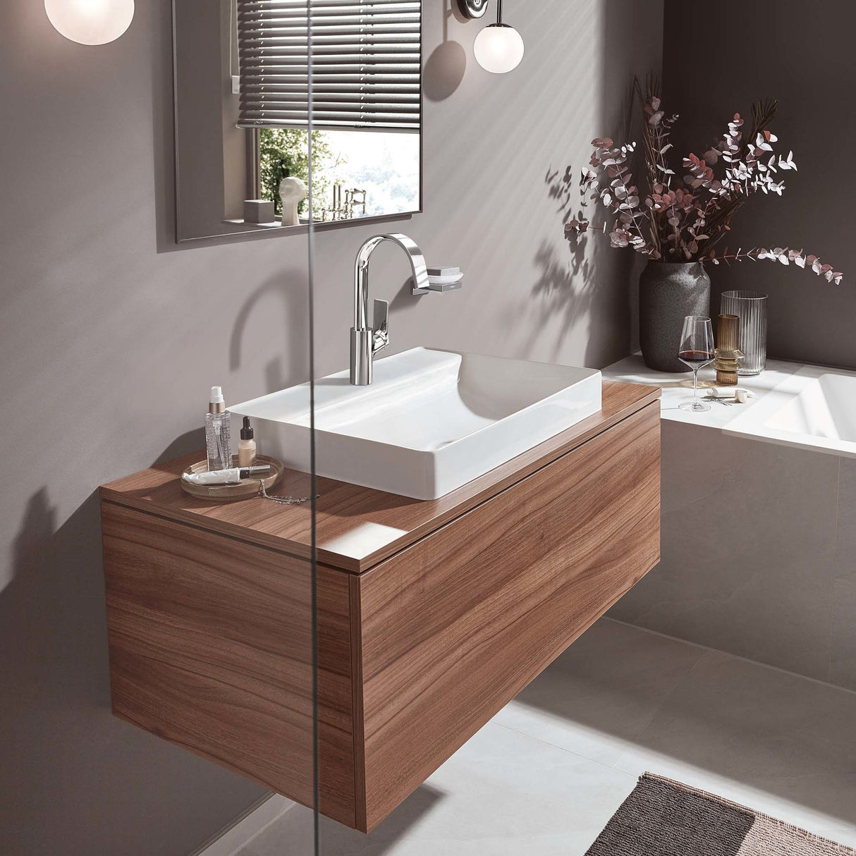 HANSGROHE Mitigeur de lavabo 210 Vivenis bec haut avec tirette et vidage 75030000