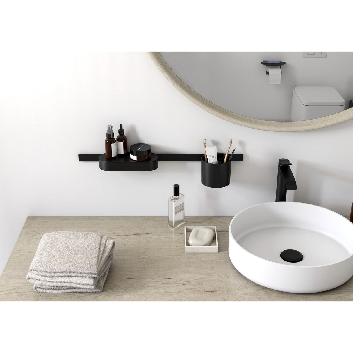 HANSGROHE Ensemble d'accessoires WallStoris pour la salle de bains