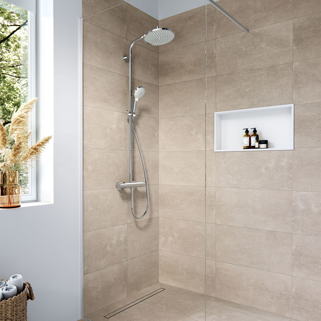HANSGROHE niche murale avec cadre intégré XtraStoris Original