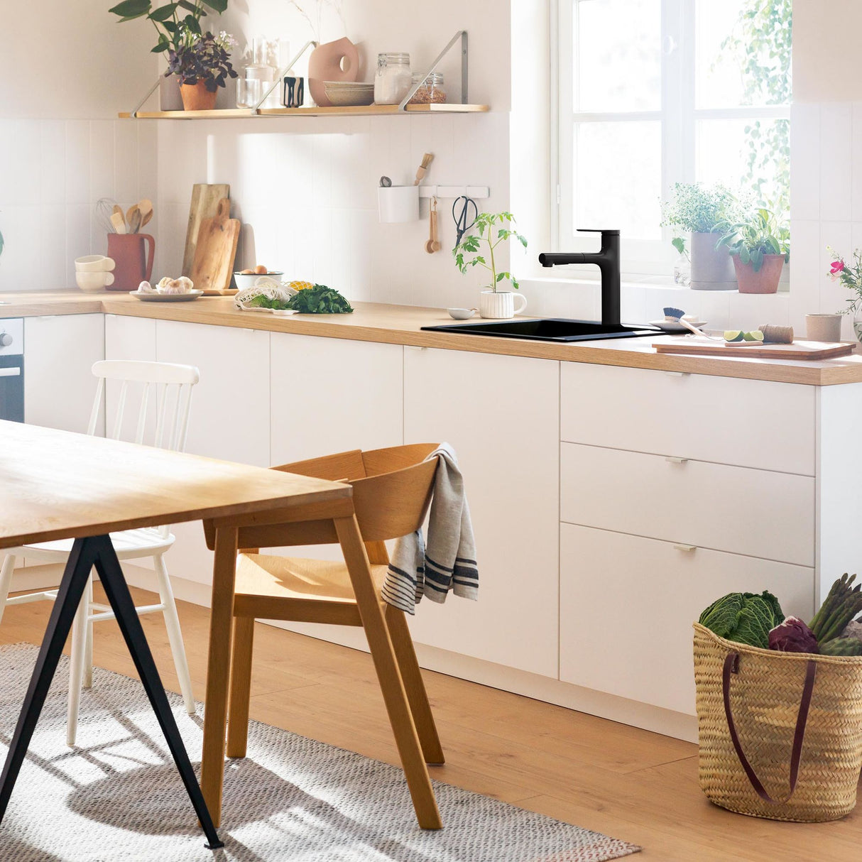 HANSGROHE Mitigeur de cuisine 160 2 jets Zesis M33 avec douchette extractible