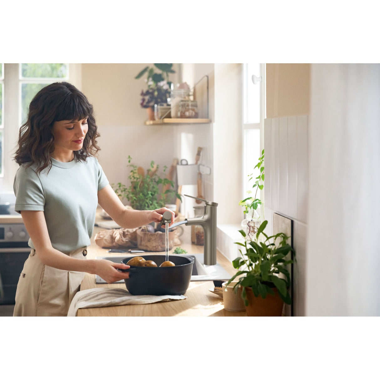 HANSGROHE Mitigeur de cuisine 160 2 jets Zesis M33 avec douchette extractible