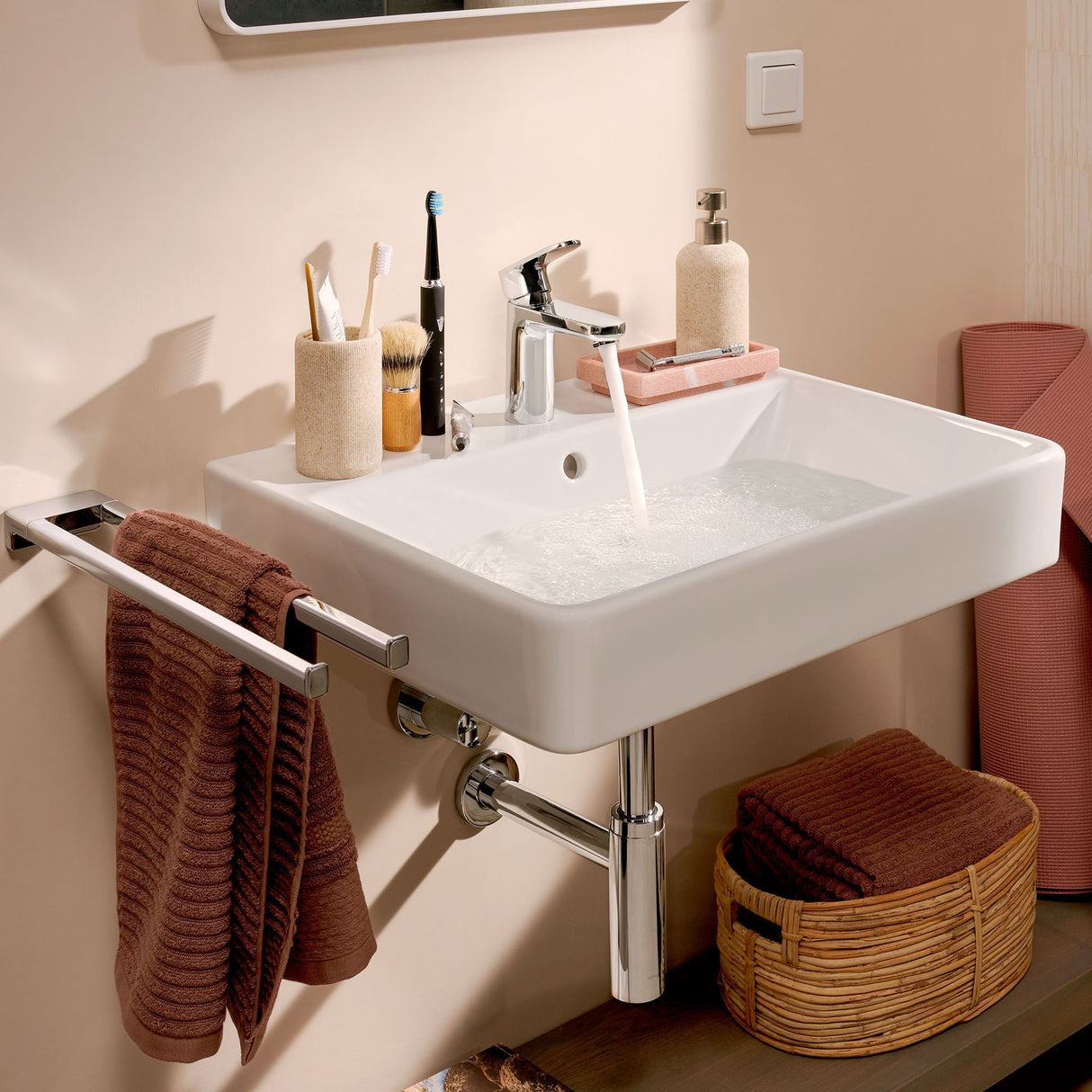 HANSGROHE Mitigeur de lavabo 100 Vernis Blend CoolStart avec vidage clic-clac 71589000