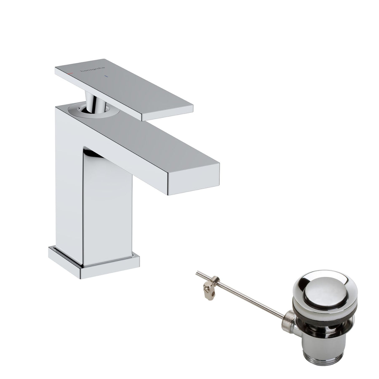 HANSGROHE Mitigeur de lavabo 80 Tecturis E Coolstart avec tirette et vidage 73002000