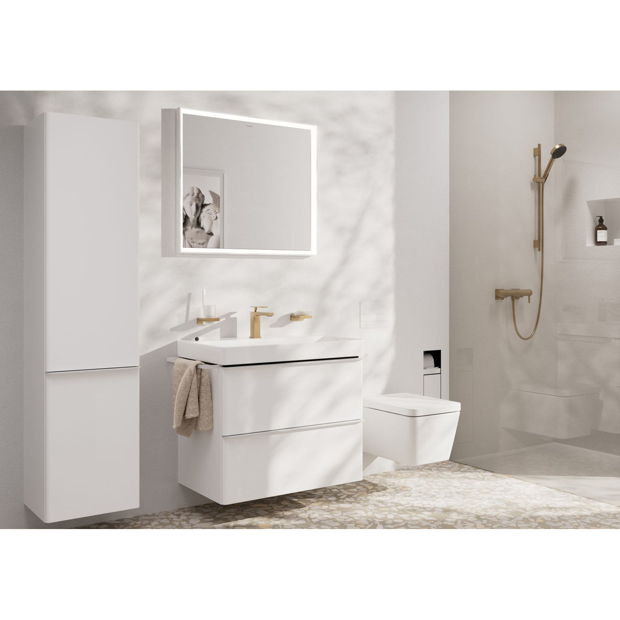 HANSGROHE Mitigeur de lavabo 110 Tecturis E Coolstart avec tirette et vidage