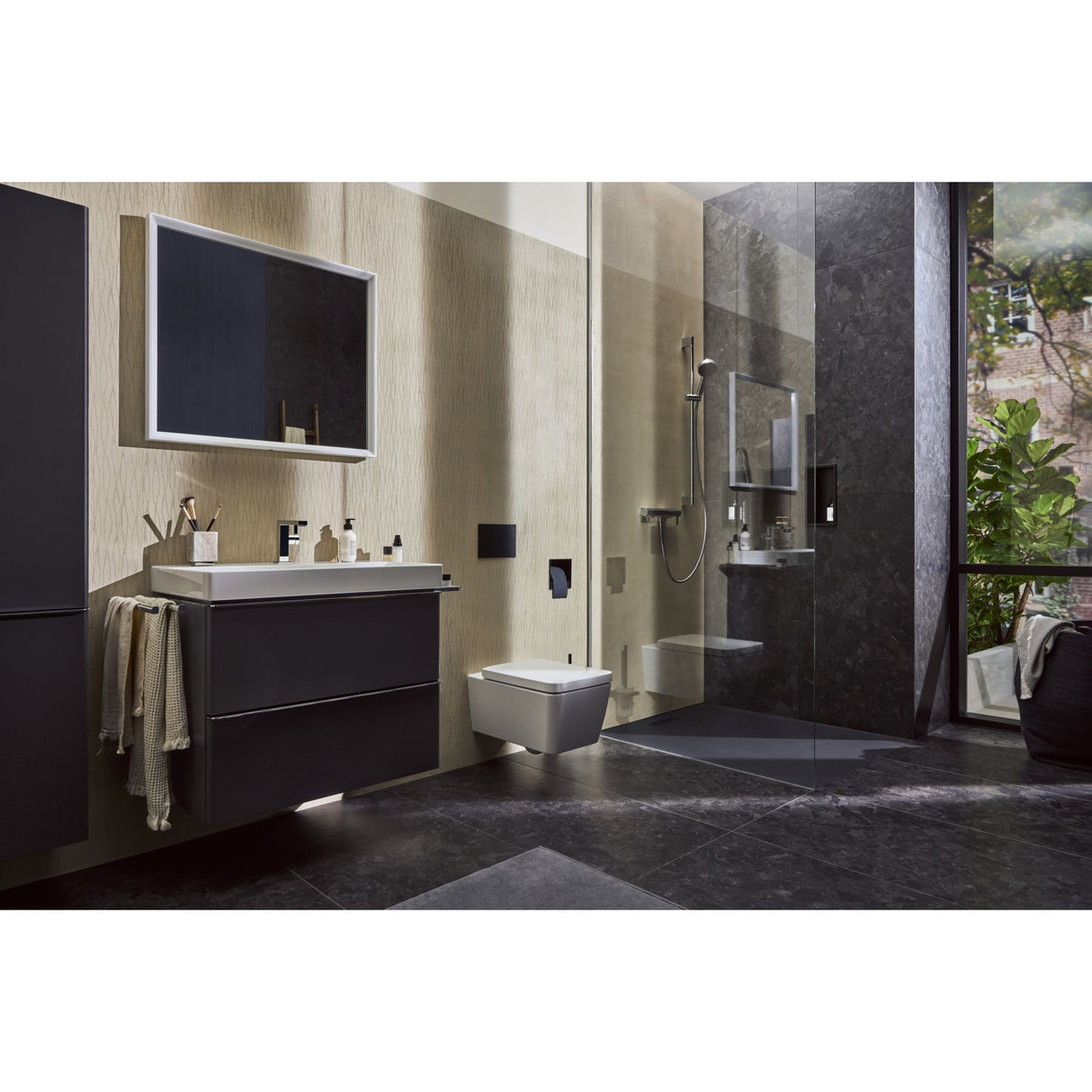 HANSGROHE Mitigeur de lavabo 110 Tecturis E Fine Coolstart avec vidage push-open