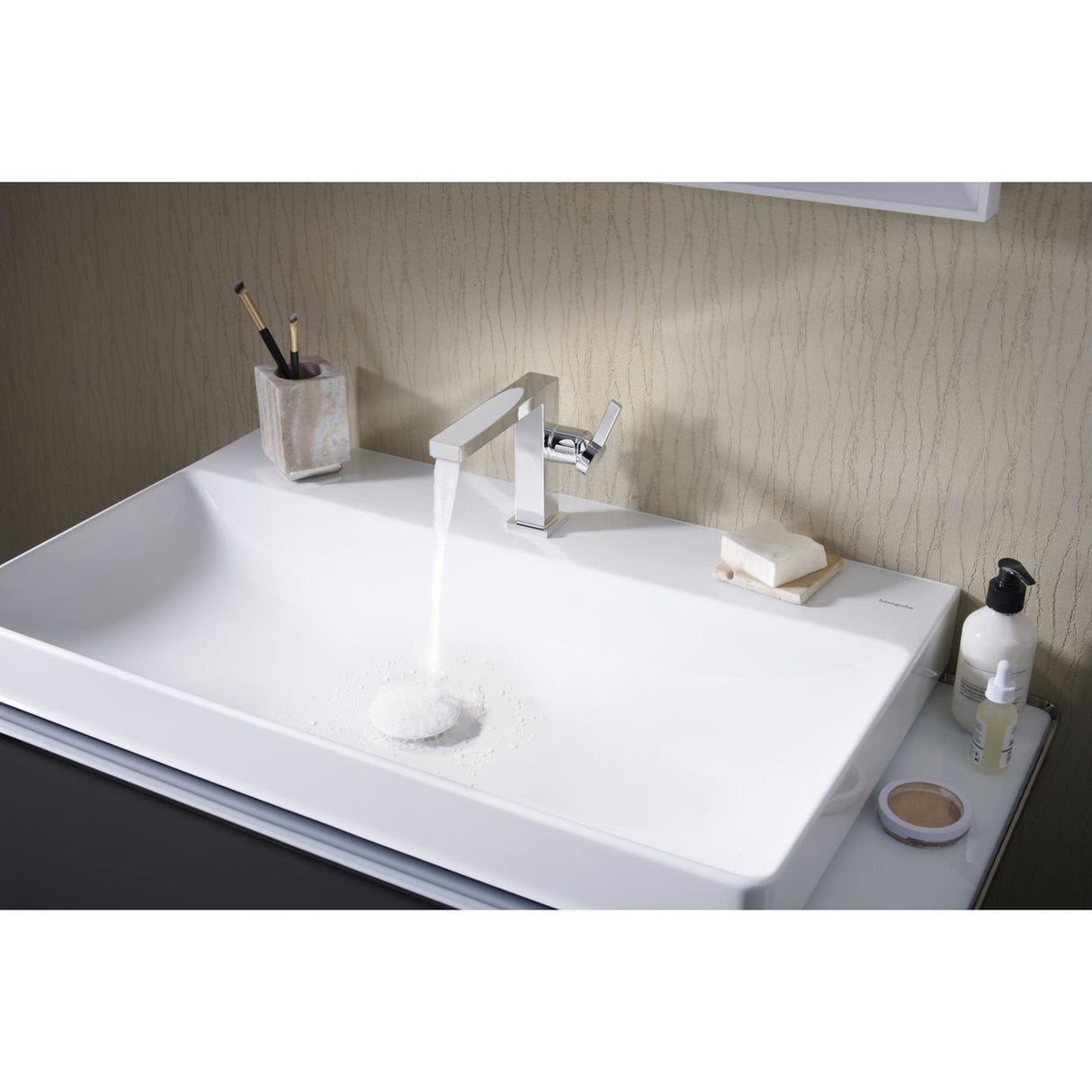 HANSGROHE Mitigeur de lavabo 110 Tecturis E Fine Coolstart avec vidage push-open