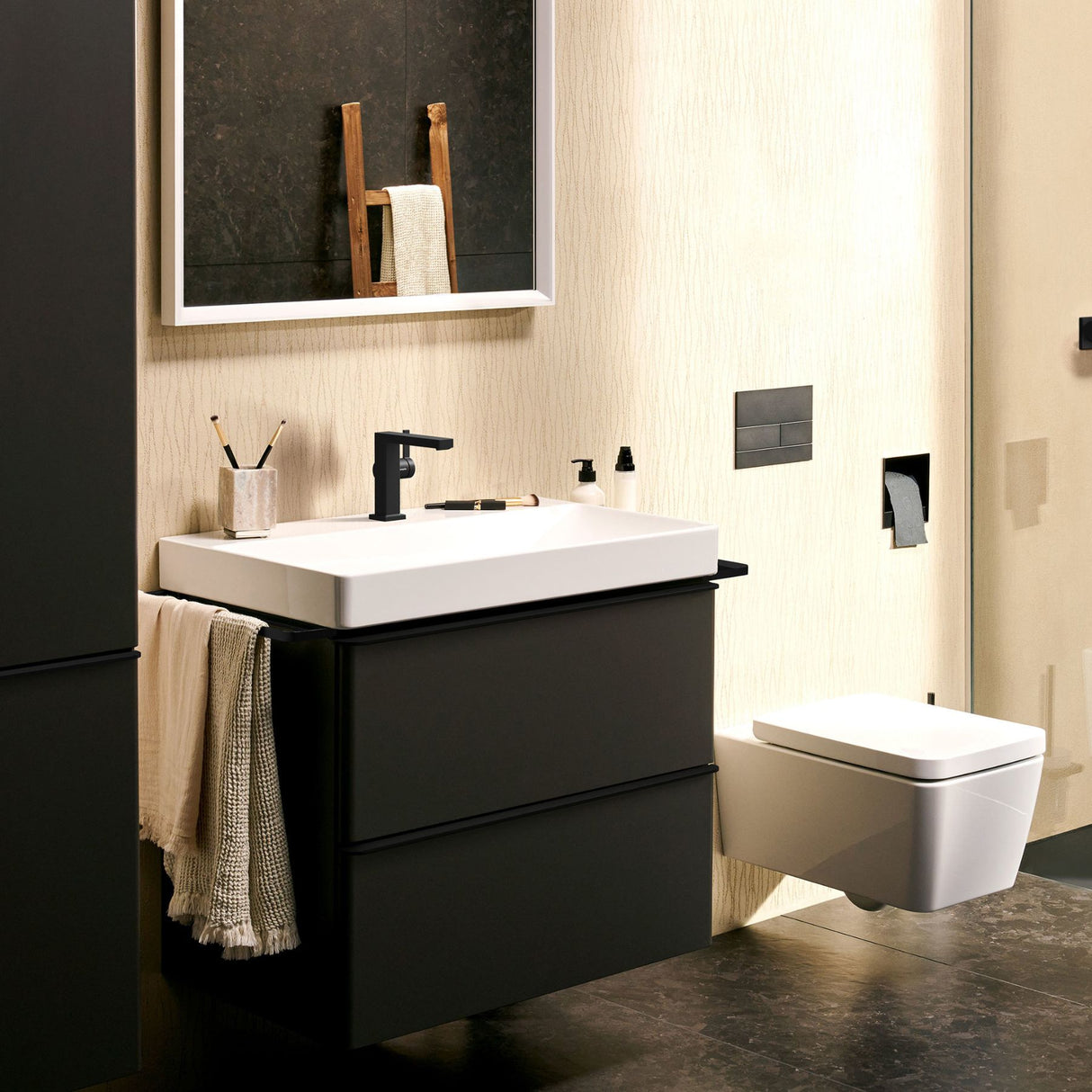 HANSGROHE Mitigeur de lavabo 110 Tecturis E Fine Coolstart avec vidage push-open