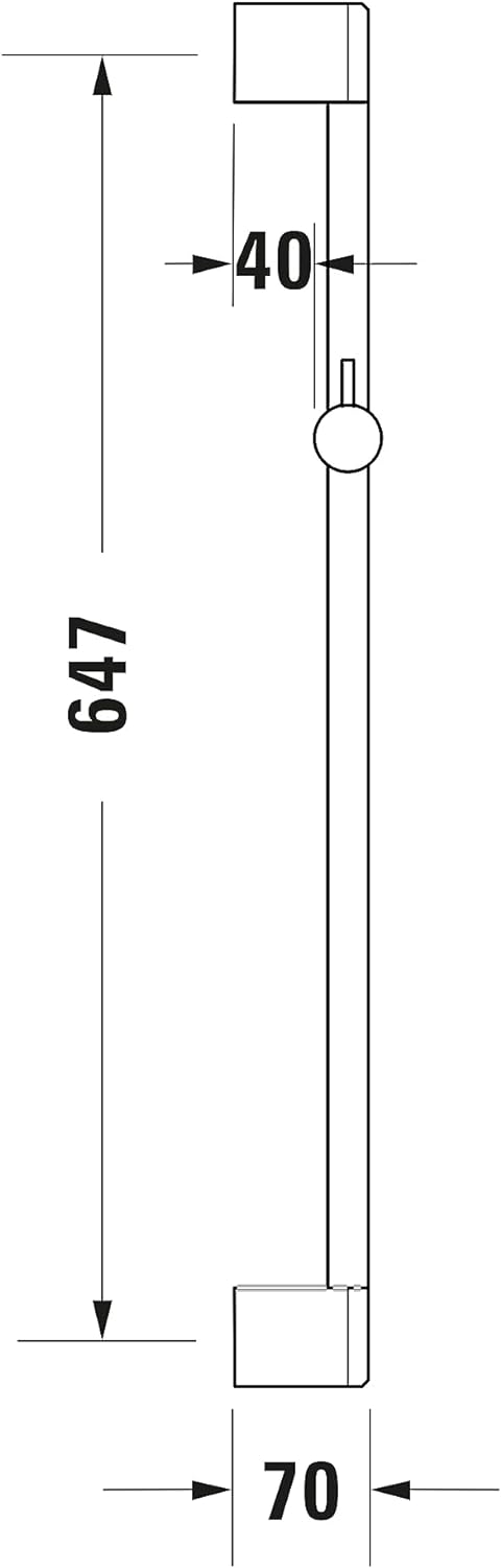 DURAVIT Barre de douche avec support de douchette réglable Universal