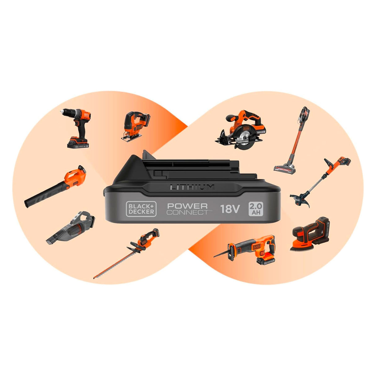 BLACK+DECKER Batterie lithium 18V 2Ah BL2018-XJ