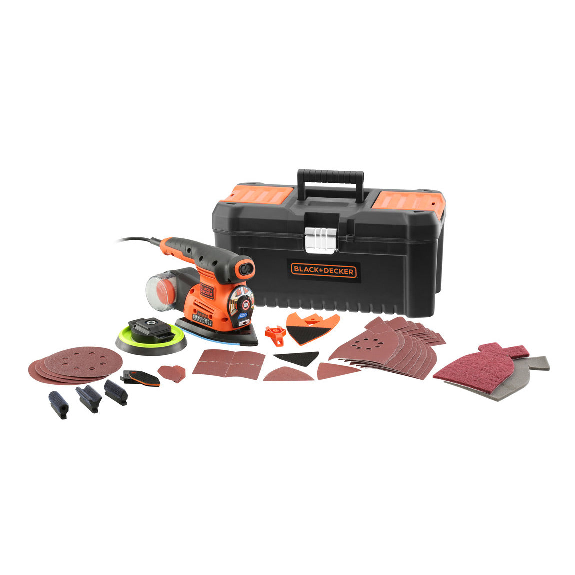 BLACK+DECKER Multiponceuse filaire Autoselect 220 W avec 21 accessoires KA280LKA-QS