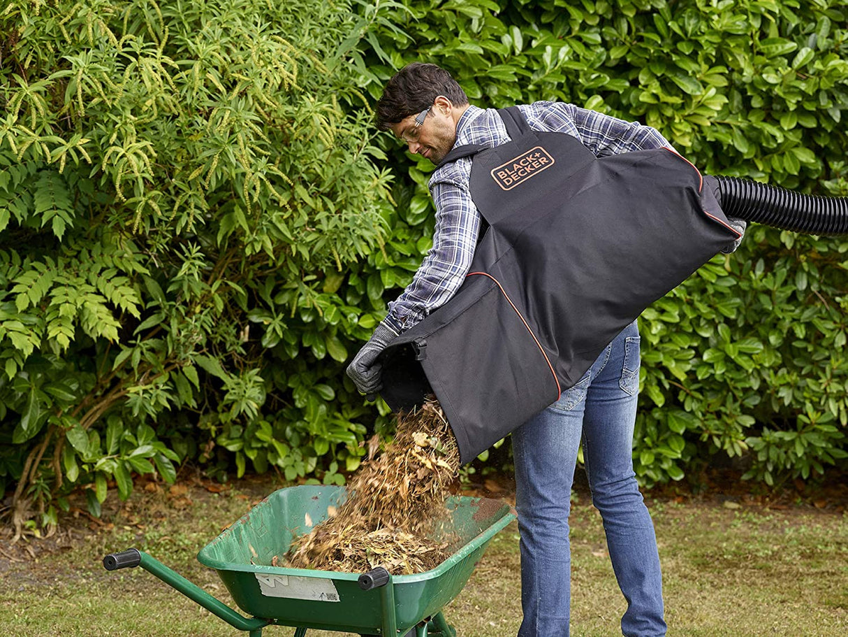 BLACK+DECKER Aspirateur souffleur broyeur 3000W avec sac de ramassage BEBLV300-QS