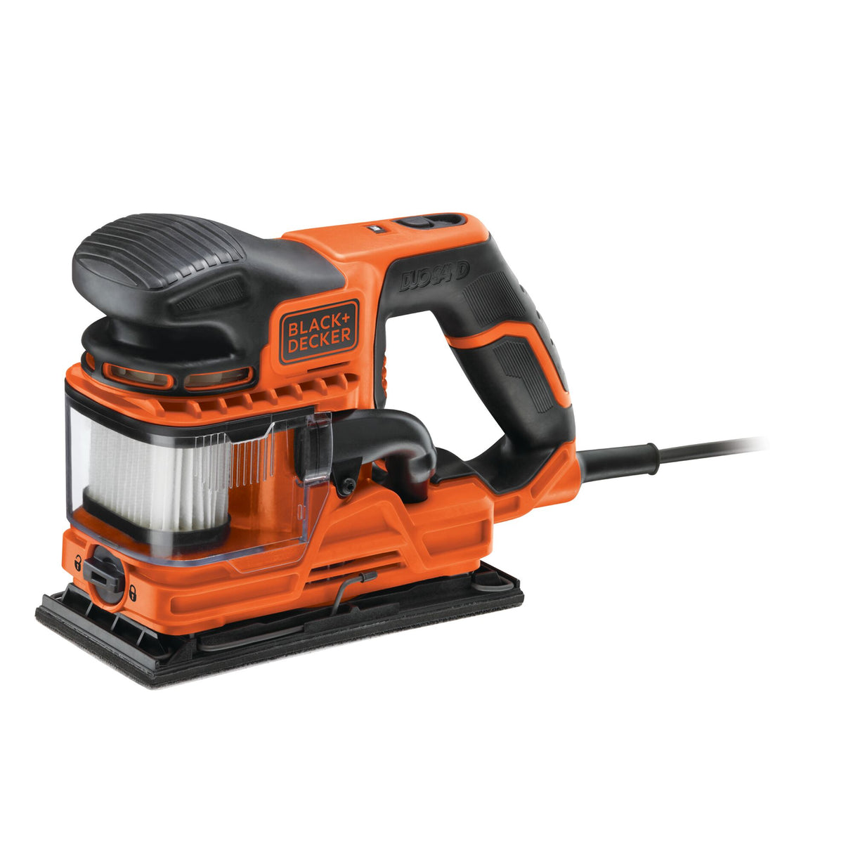 BLACK+DECKER Ponceuse filaire 270W 1/3 feuille DuoSand KA330EKA-QS